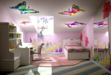 Photo of Покраска потолка в детской комнате в яркие цвета