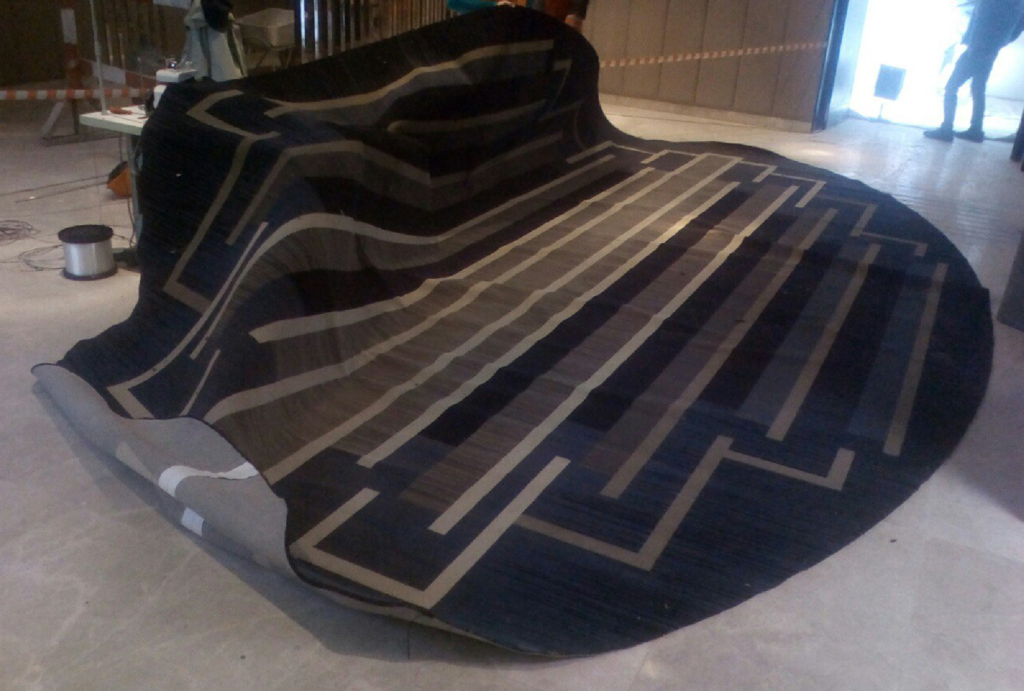 Фото 2 — Отделка гостиной с использованием коврового покрытия