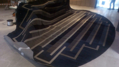 Photo of Отделка гостиной с использованием коврового покрытия