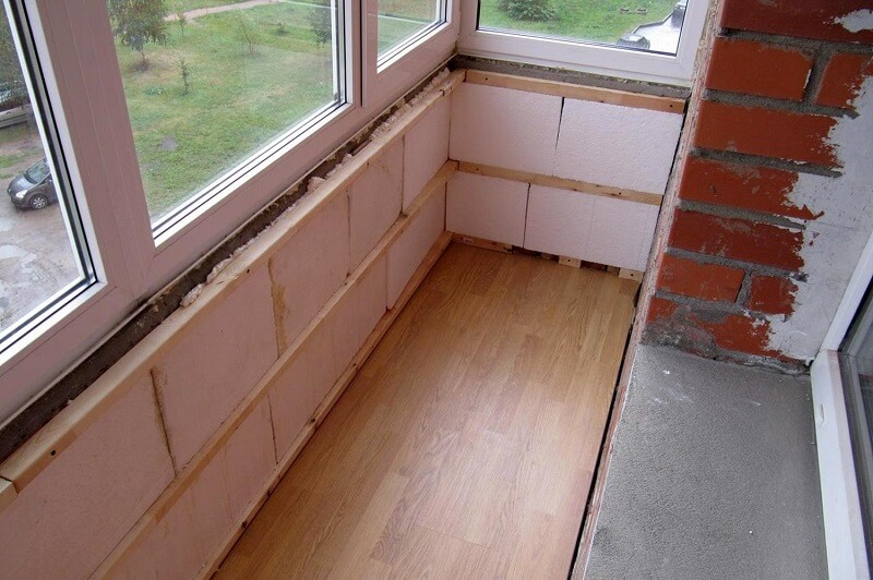 Фото 73 — Работы по утеплению балкона